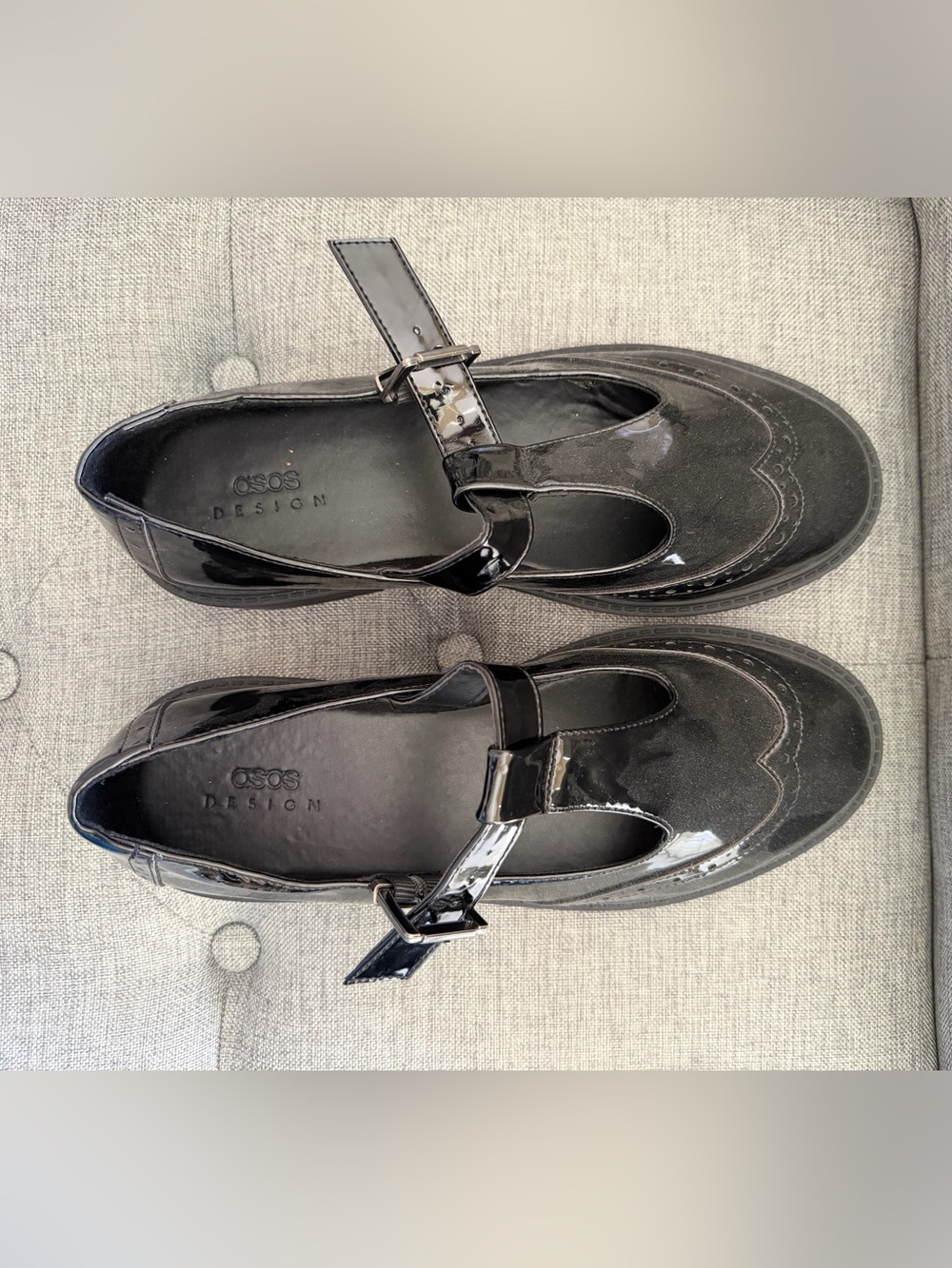 Black Patent Mary Jane Loafers